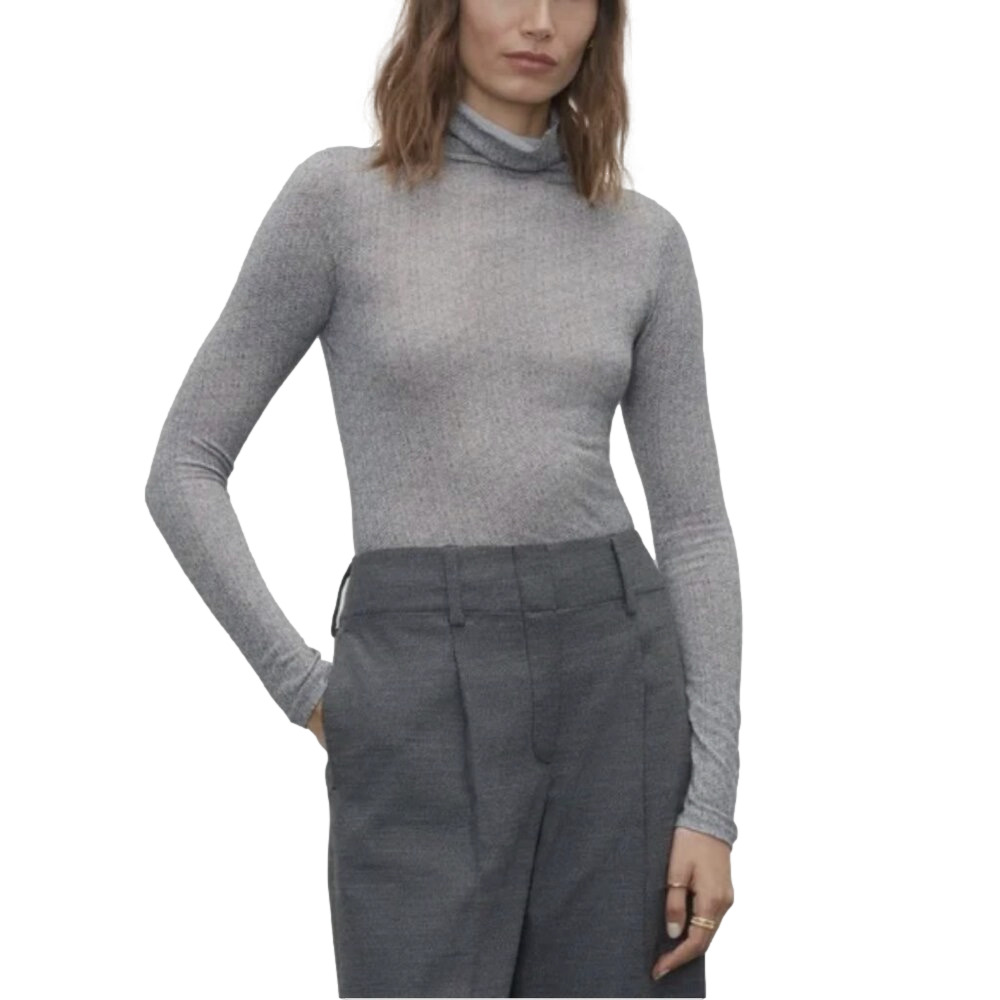 Club Monaco "Julie" houndstooth turtleneck